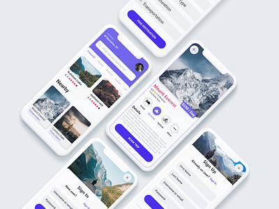 Travel App UI concept app design creative design ios app ios app design iphone app design tour travel app ui kit uidesign uiux uxdesign