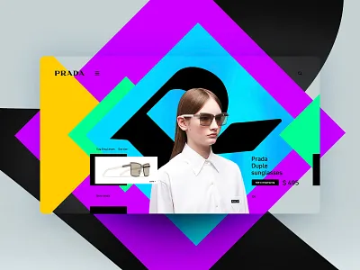 Prada design landingpage ui uidesign ux uxdesign website