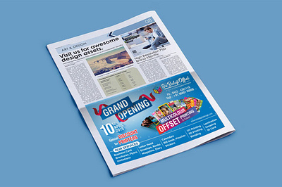 Newspaper ads design