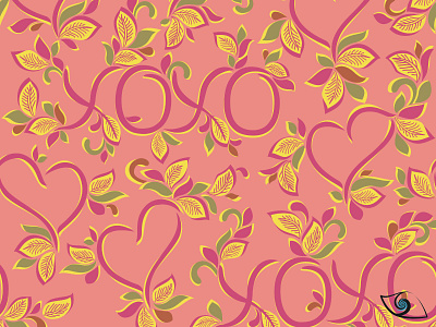 XOXO floral natural ornate valentine pattern ღゝ◡╹)ノ♡ affinity designer daily design floral heart illustration love pattern valentine vector vector illustration xoxo