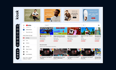Kiosk || Design UI for Car seat back site Tablet back site tablet back site tablet car seat back car seat back