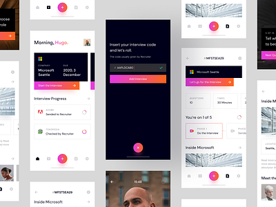 Remote Interview App design interview interview app mobile mobile app mobile app design ui ui design uiux uiux design ux ux design