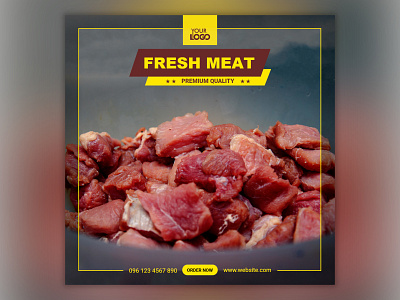 Fresh Meat Facebook Post Design branding design facebook facebook banner instagram instagram banner instagram post social media social media design socialmedia