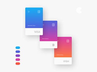 CardX bank card card credit card fintech gradient