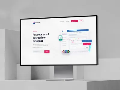 Mailshake.com Redesign branding email marketing landing page mailshake marketing realignment redesign ridoy rock saas startup tech user interface ux web web landing page webdesign