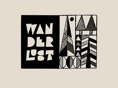 Wanderlust retro drawing hand lettering illustration ipadpro lettering letters procreate type typography