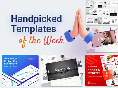 Our Handpicked Templates of the week 🔥 business clean creative goodies handpicked infographic powerpoint powerpoint template ppt template pptx presentation presentation design presentation template slides