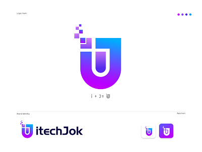 itechjok modern fintech logo design app appicon brand brand identity corporate e commerce financial financial logo fintech fintech logo technology gradient logo ij ij letter ij letter logo logo logo design logodesigner minimalist modern logo