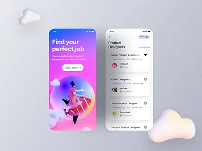 Job Board Listing - Mobile App job board job listing mobile app mobile app design mobile apps mobile ui