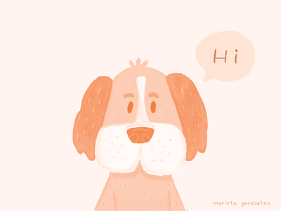 Dog 100thingstodraw digitalillustration dog doggy dogillustration drawingchallenge illustration