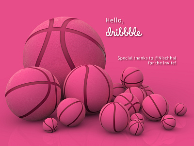Hello Dribbblers! 3d art design rendering