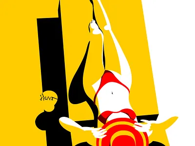 Sun, sand & sea adobe art beautiful girl digital portrait drawingart erotica fashion illustration fashion illustrator female anatomy illustration digital poster vector illustration