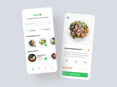 Salad App Figma 🥗 app figma fruits salad ui ui ux ux