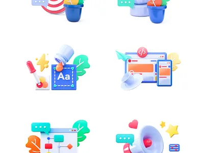 3D icons 3d icons