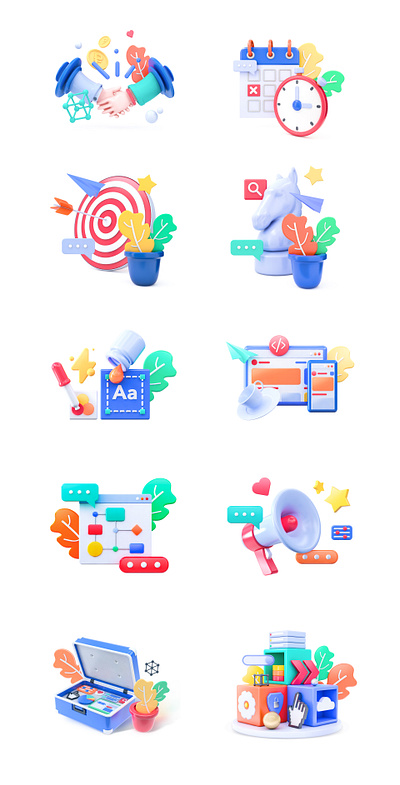 3D icons 3d icons