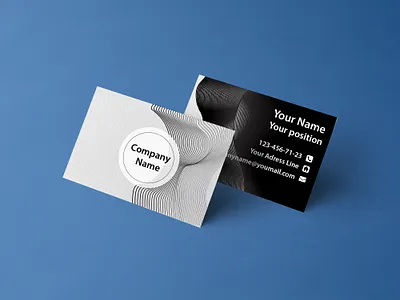 Black&White business card art branding design digitalart logo typography vector