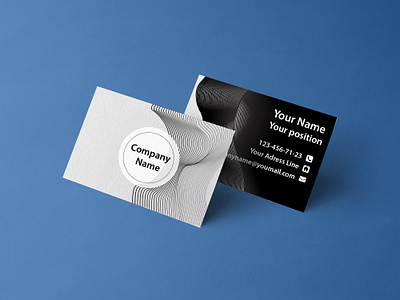 Black&White business card art branding design digitalart logo typography vector