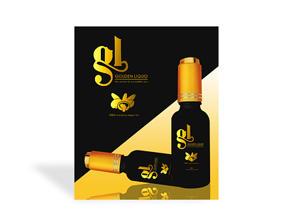 argan oil poster design