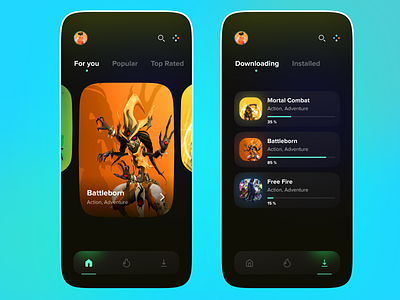 Gamr - Game Store app appdesign cyberpunk dark ui darkmode game gamestore mortal combat night mode store video game videogame videogames