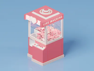 Like machine 3d abstract blender blender3d blendercycles c4d cinema4d crane machine design illustration isometric like octane octanerender render vendingmachine