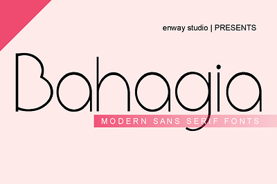 Bahagia Sans Serif Font