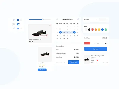 E-commerce Component Design app component design design design studio design system e commerce e commerce app e commerce design mobile app mobile app design shop ui uiux ux webdesign website