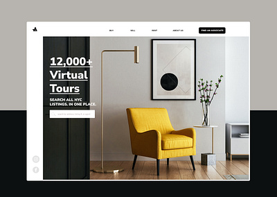 Real estate home page art branding design graphic design minimal typography ui ux web website