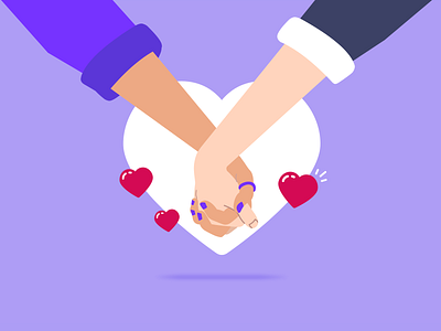 Happy Valentines Day 💕 character character design design digital illustration flat design hanateh heart illustration love paysend romance ui valentines day vector vector design