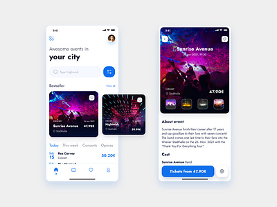 Tickets Booking App app concept concert design mobile mobileapp mobileui tickets ui ux uxdesign