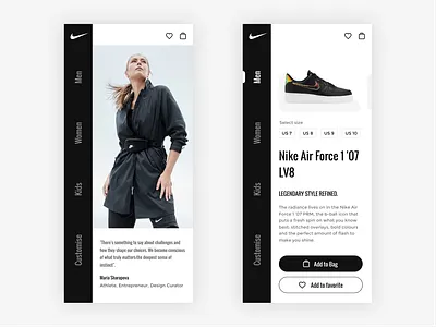 NIke App 2021 apps bestofdribbble booking branded fashion flight booking footwear love middleeast nike popular puma recent shoes style tourism travelling weeklywarmup