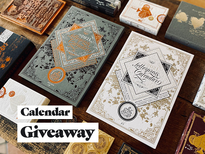 Letterpress Calendar 2021 Giveaway calendar design inspired letterpress print vintage