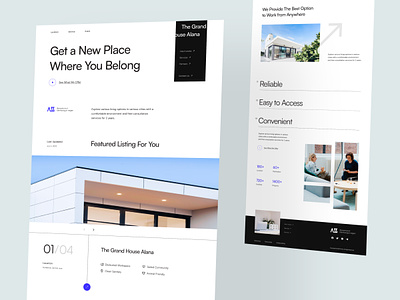 Property Agent Website Exploration agency clean design clean layout elegant design holiday home homepage hotel landing page magazine layout minimalist mobile app portfolio page profile page property property agent rental home resort simple design web3
