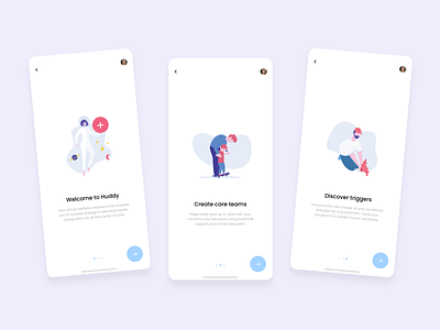 Huddy Health app app design application application design application ui design design app health health app health care healthcare illustration ui ux visual visual design