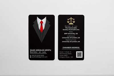 Business Card for Barrister branding business card design illustration vector visiting card