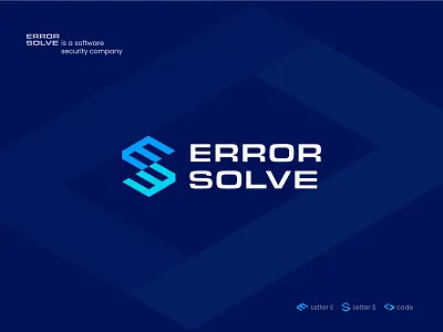 Error Solve- software security company's logo design a b c d e f g h i j k l m n logo abstract branding code color company design es logo letter logo letter mark logo logo design logo designer minimal modern logo monogram o p w r s t u v w x y z logo simple logo software company logo tech