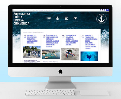 Port authority of Crikvenica web page craft craftcms design tailwindcss web webdesign