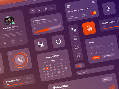 UI Elements Design application dashboad element interface ui uiux webdesign