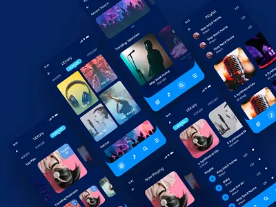 Personal Music Player App Design design music app music player ui uidesign uiux