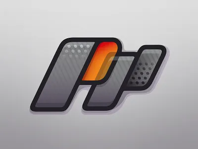 Personal logo 2021 experimental grey illustrator transparency vector