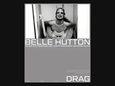 Belle Hutton and DRAG-Layout design grid minimal typography ui ux web website