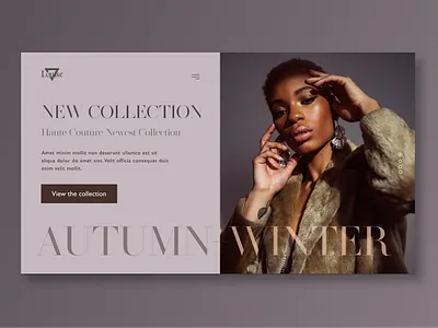 New Collection design typography ui