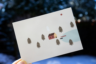 Nordic Postcard illustration nordic postcard