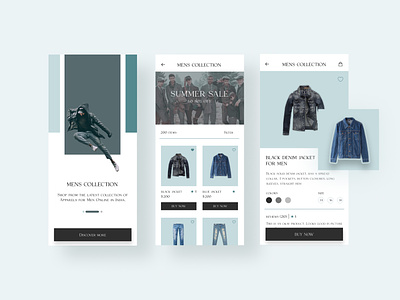 Fashion E-commerce for Men design e commerce fashion app graphic design mens fashion mobile application design shopping ui ux