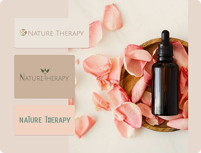 Nature Therapy - logo design earthy logo logodesign nature logo nudes