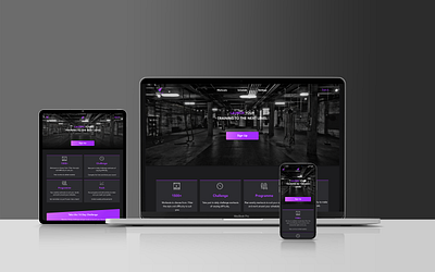 Responsive Web App - ROCKHIIT daily challenge fitness fitness app gym app responsive design responsive website ui workout app workout of the day