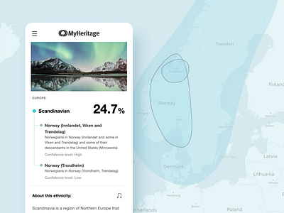 Uncover your ethnic origins app map mobile world