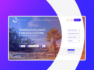 Cyberschool design school ui ux webdesign website