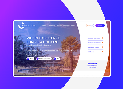 Cyberschool design school ui ux webdesign website