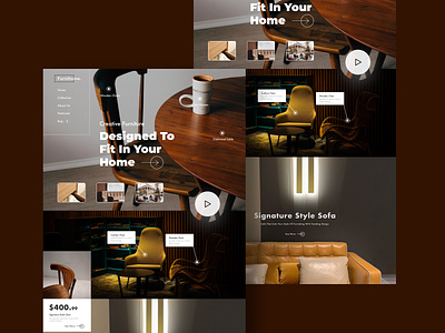 Furnihome - Website Design e-commerce furniture selling furniture shopping furniture website graphic design ui ux website design