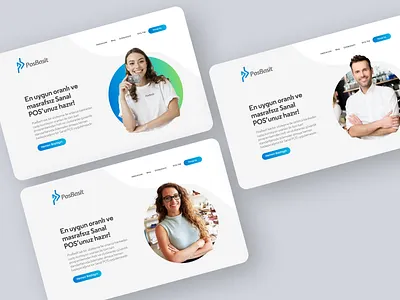 PosBasit Fintech | Above the Fold app branding fintech illustration ui ux webdesign